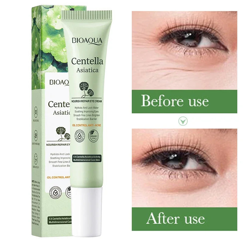 Centella Asiatica Eye Cream Moisturizes Tightens Lightens Dark Circles Eye Cosmetics Smooth Eye Lines Nourishes Makeup