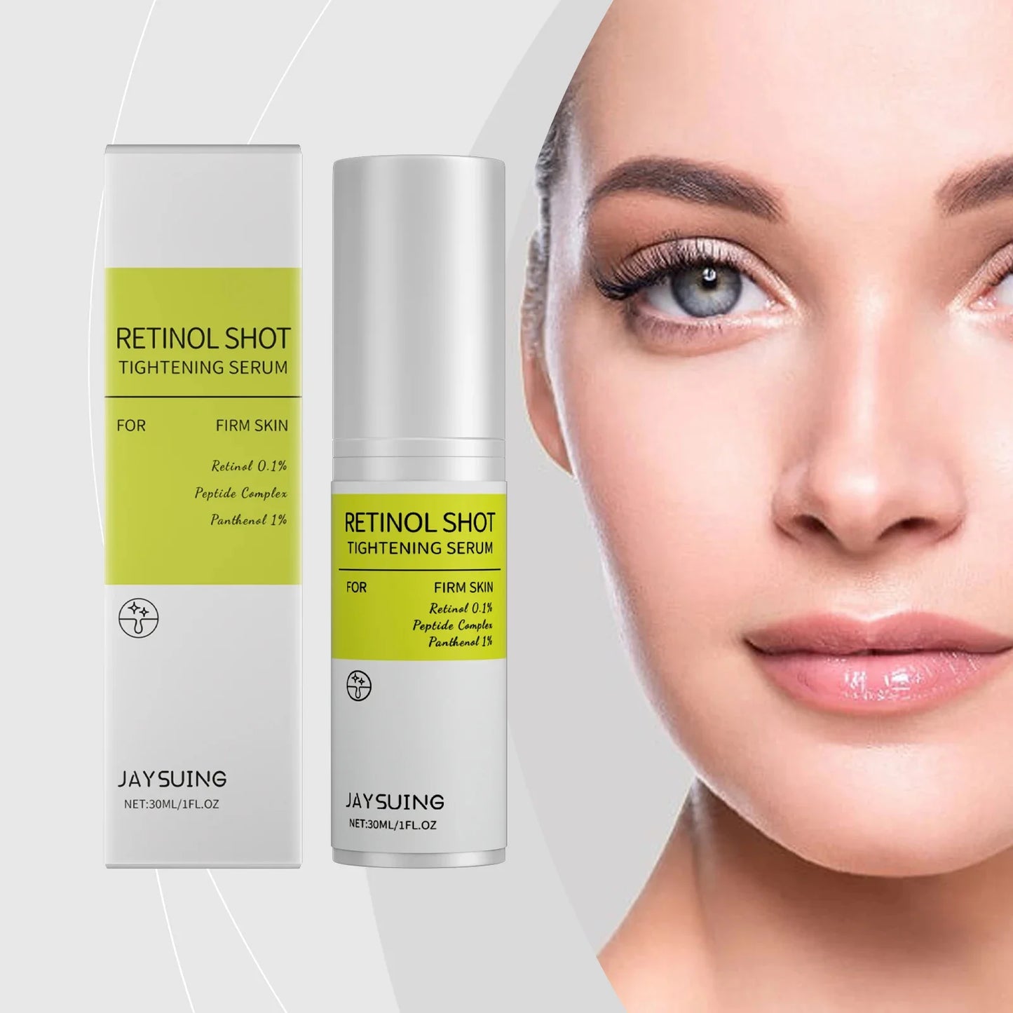 Korean Retinol Wrinkle Remover Cream Shot Tightening Firming Fine Line Enhancer Moisturizing Pore Shrinking Repair Serum Care