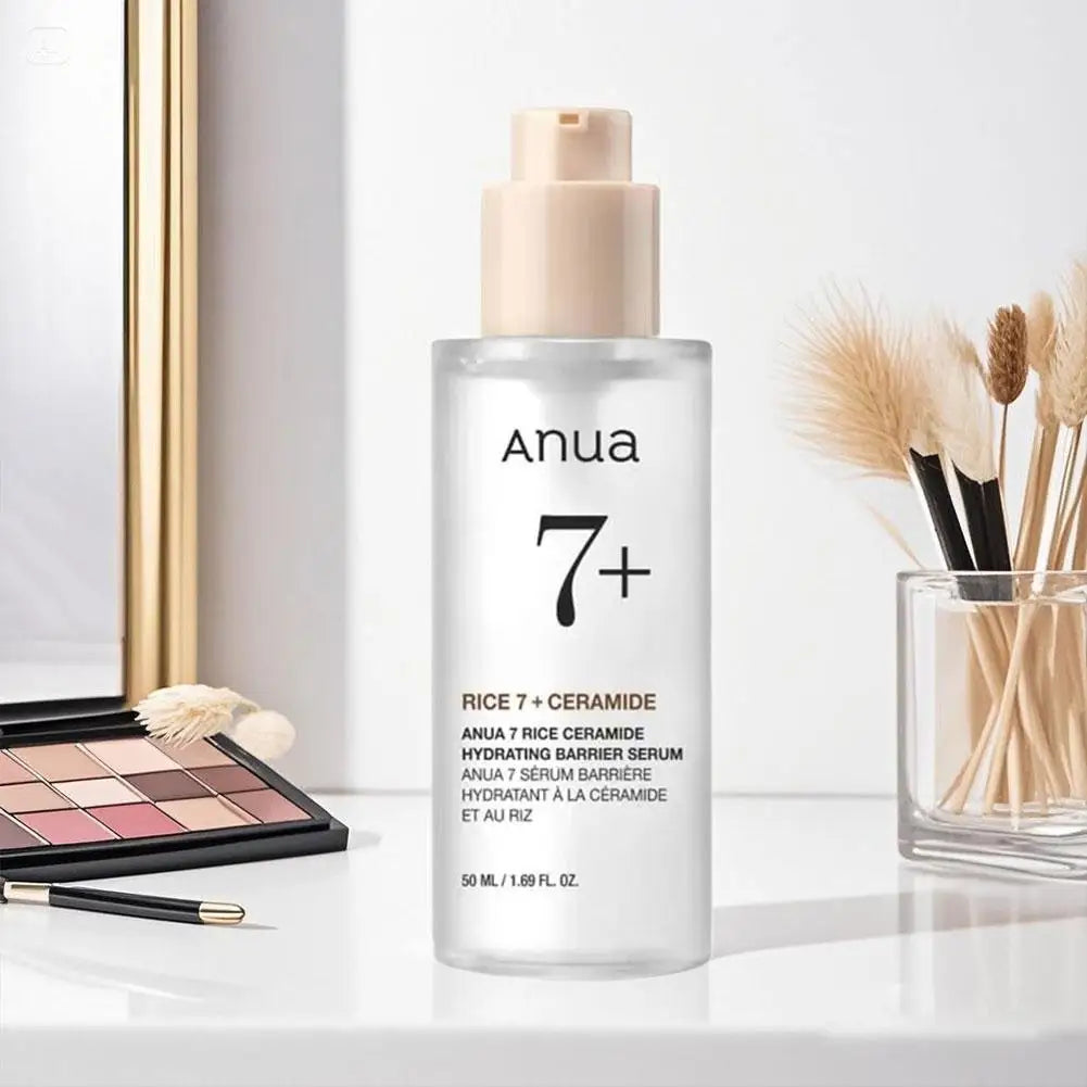 Anua Rice 7% Ceramide Serum Brightening Skin Soothing Repairing Skin Barrier Essence Deep Moisturizing Improving Skin Skincare