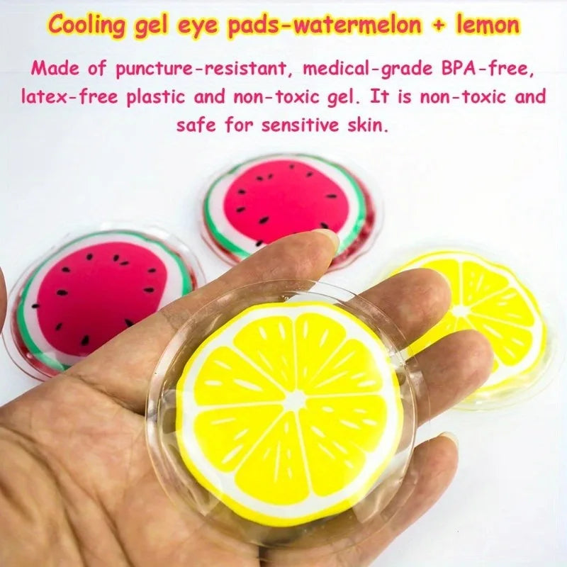 2 pieces/1 pair of reusable hot and cold gel eye masks, suitable for relieving red eyes, pain, and eye relaxation.