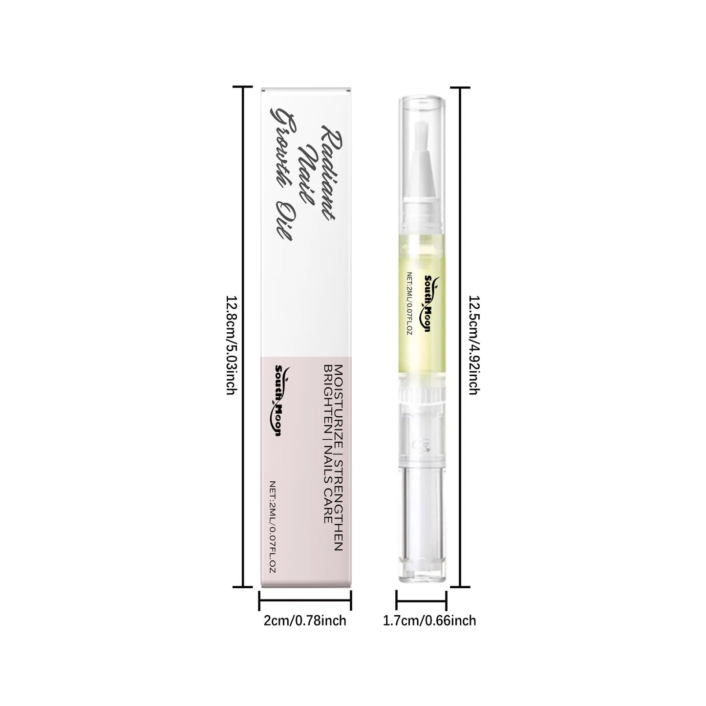 South Moon Hyaluronic Acid Nail Care Pen Improving Nourishing Repairing Damaged Prevented Agnail Hand Nail Treatment Product 2ml