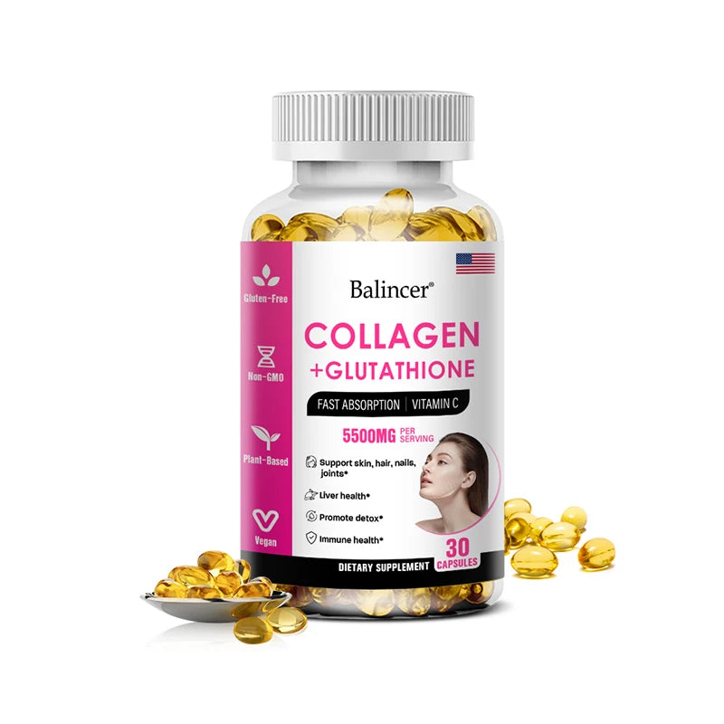 Collagen Vitamin Capsules for Hair, Skin and Nails, Premium Collagen Supplement