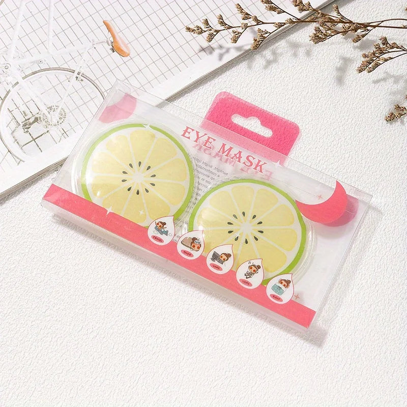 2 pieces/1 pair of reusable hot and cold gel eye masks, suitable for relieving red eyes, pain, and eye relaxation.