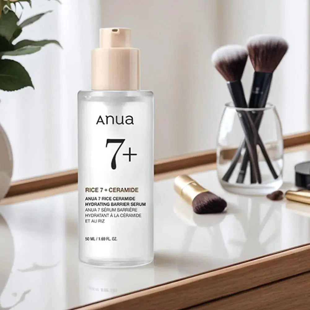 Anua Rice 7% Ceramide Serum Brightening Skin Soothing Repairing Skin Barrier Essence Deep Moisturizing Improving Skin Skincare