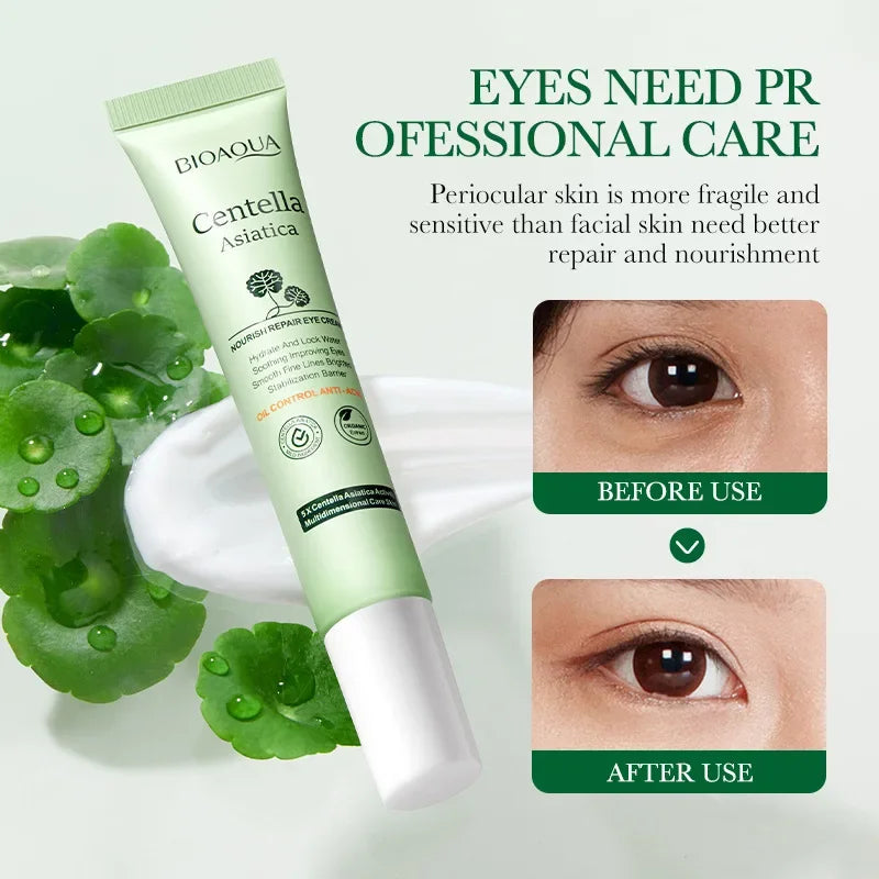 Centella Asiatica Eye Cream Moisturizes Tightens Lightens Dark Circles Eye Cosmetics Smooth Eye Lines Nourishes Makeup