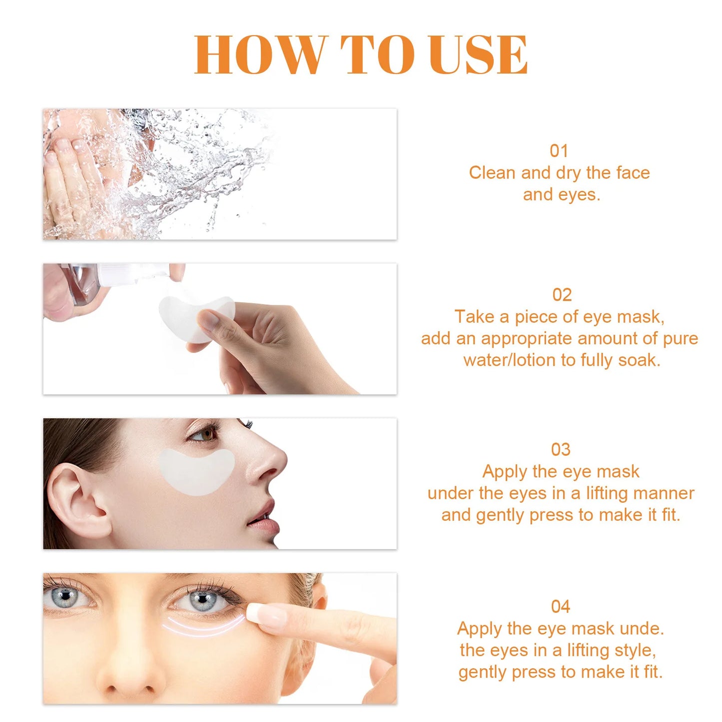 Collagen Film 10Pcs Korea Collagen Soluble Film Anti Aging Eye Mask Wrinkles Remover Moisturizing Face Lifting