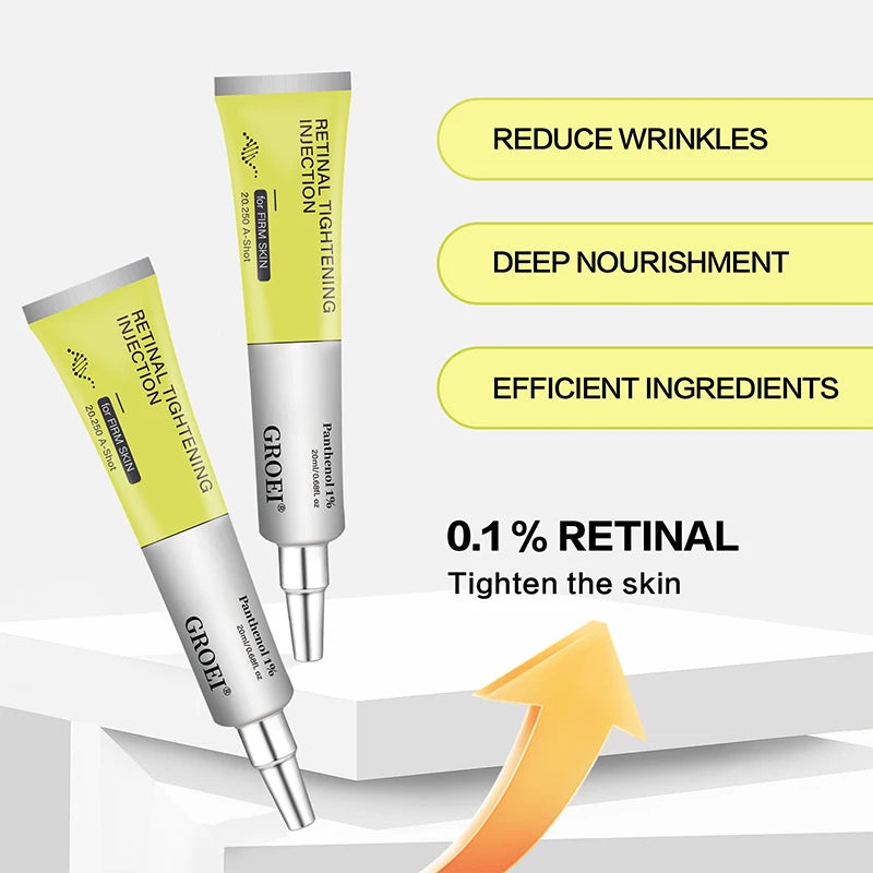 Vita A Retinol Shot Facial Tightening Serum,Eye Tightening Moisturizing Booster Cream,Reduce Wrinkles & Fine Lines,Anti-Aging