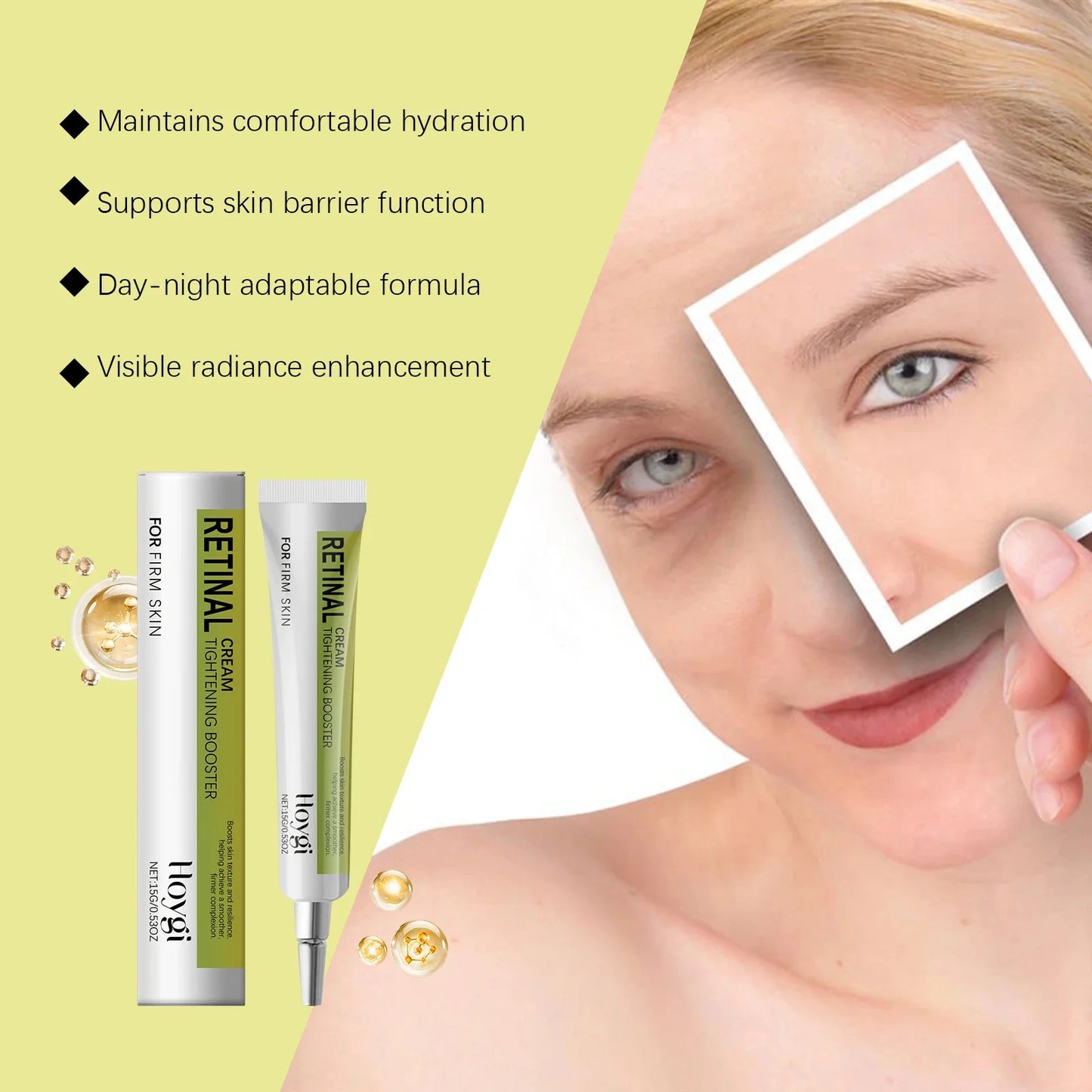 Korean Retinol Wrinkle Remover Cream Shot Tightening Firming Fine Line Enhancer Moisturizing Pore Shrinking Repair Serum Care