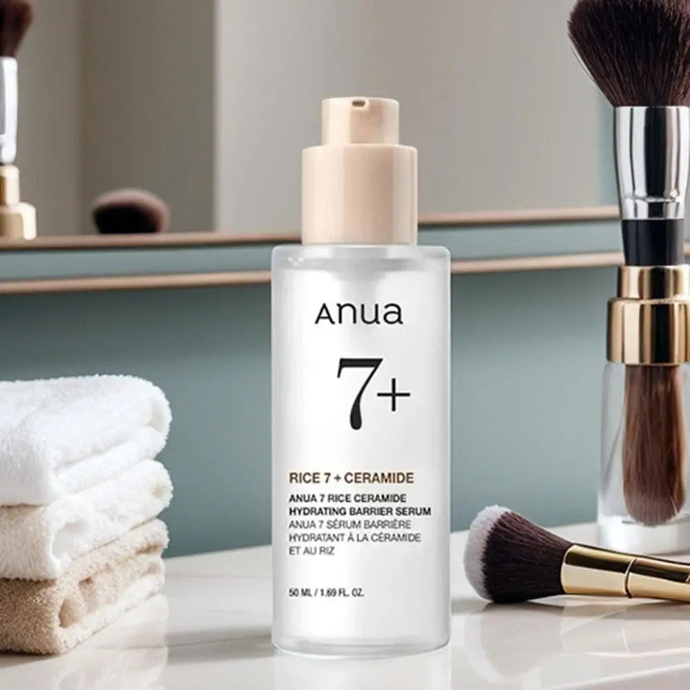 Anua Rice 7% Ceramide Serum Brightening Skin Soothing Repairing Skin Barrier Essence Deep Moisturizing Improving Skin Skincare