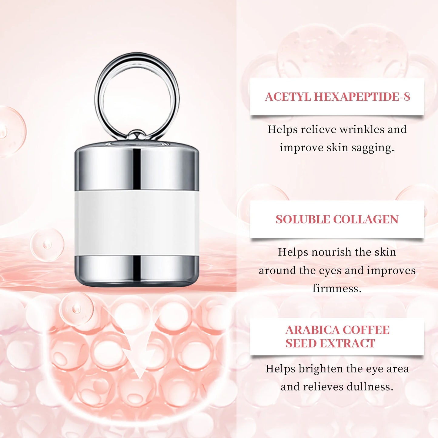 Electric Firming Eye Cream Accelerate Absorption Moisturize Skin Fade Dark Circles Reduce Crow's Feet Automatic Roller Eye Serum