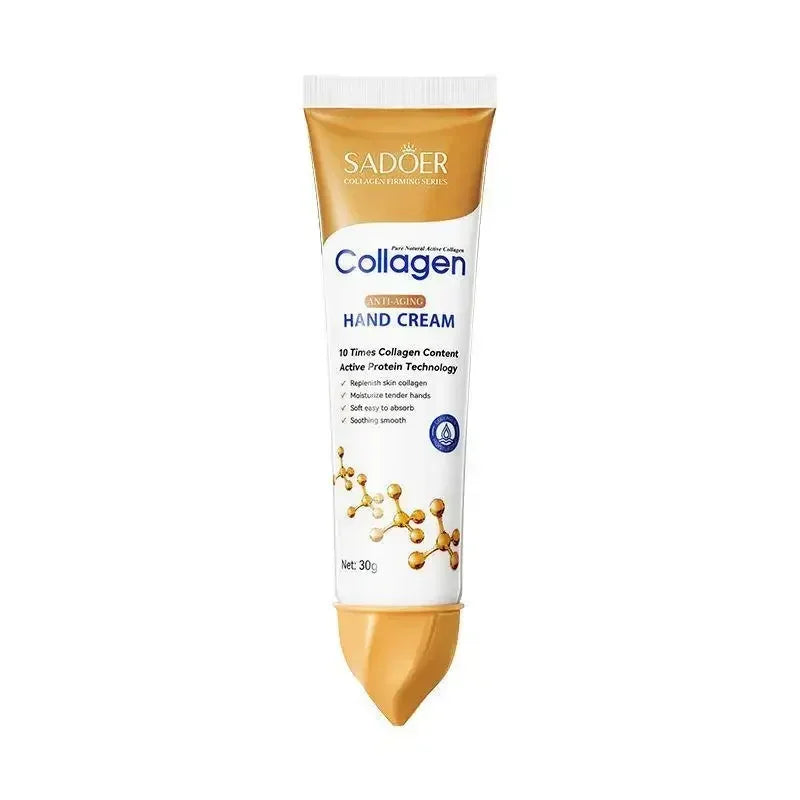 Collagen Anti-wrinkle Hand Cream Anti-drying Anti-crack Moisturise Nourish Dry Skin Softening Whiten Hand Care Repair Product