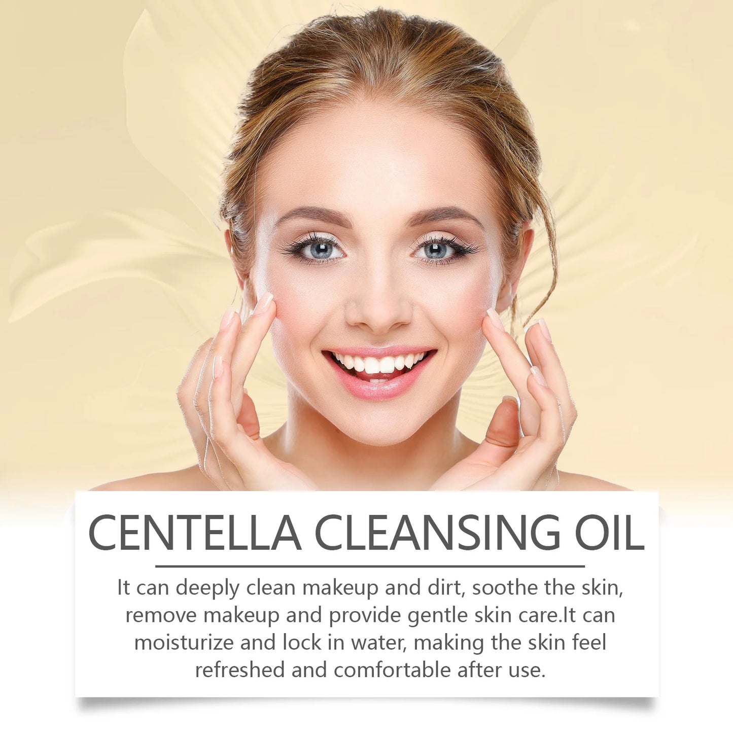 Centella asiatica cleansing oil is refreshing, non-greasy, moisturizing, nourishing, deep cleansing, gentle and non-irritating