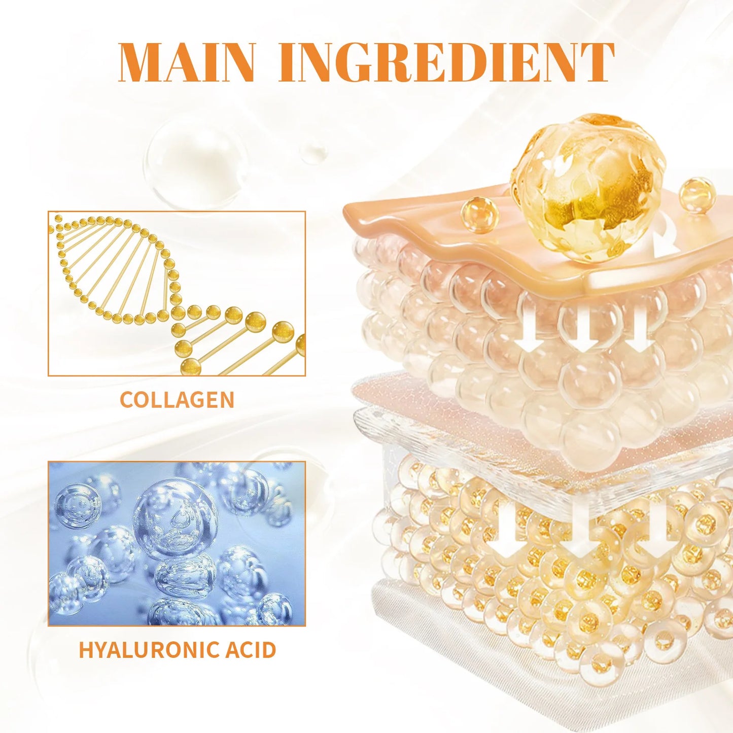 Collagen Film 10Pcs Korea Collagen Soluble Film Anti Aging Eye Mask Wrinkles Remover Moisturizing Face Lifting