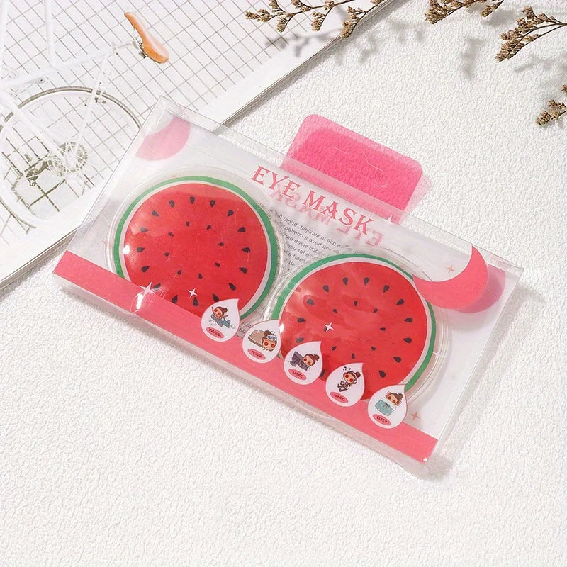 2 pieces/1 pair of reusable hot and cold gel eye masks, suitable for relieving red eyes, pain, and eye relaxation.