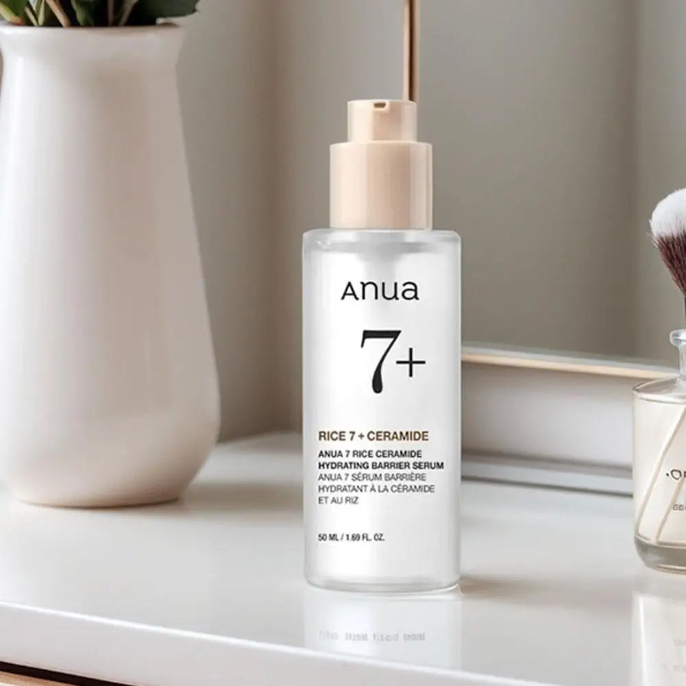 Anua Rice 7% Ceramide Serum Brightening Skin Soothing Repairing Skin Barrier Essence Deep Moisturizing Improving Skin Skincare