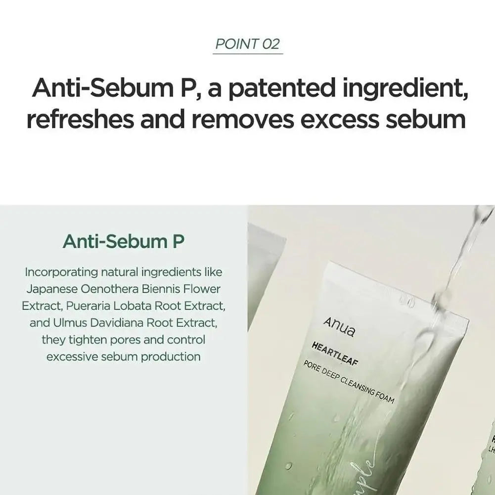 Anua Not Tight Cleanser Heartleaf Pore Deep Cleansing Moisturizing Refreshing Improving Skin Oil Control Foaming Cleanser New