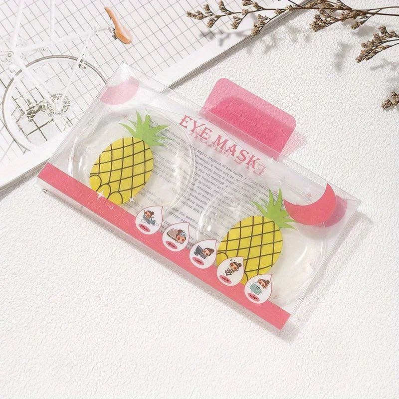 2 pieces/1 pair of reusable hot and cold gel eye masks, suitable for relieving red eyes, pain, and eye relaxation.
