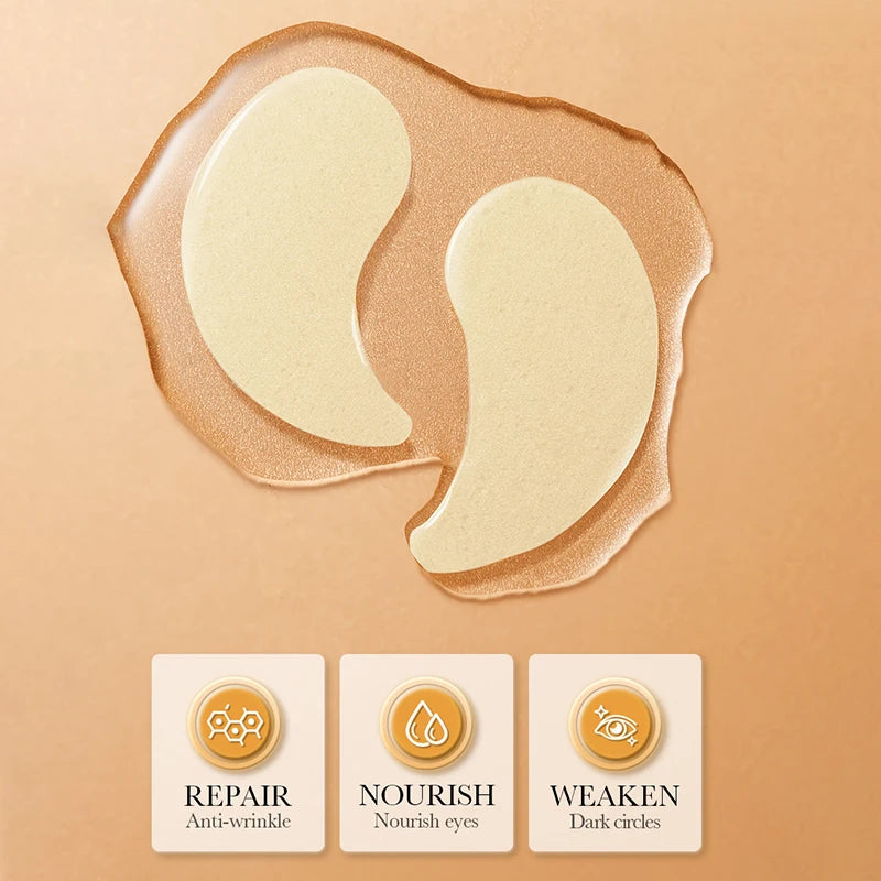 60pcs/box SADOER Crystal Collagen Eye Mask Anti Dark Circles Removal Eyes Bags Moisturizing Eyes Patches Eye Gel Masks Skin Care