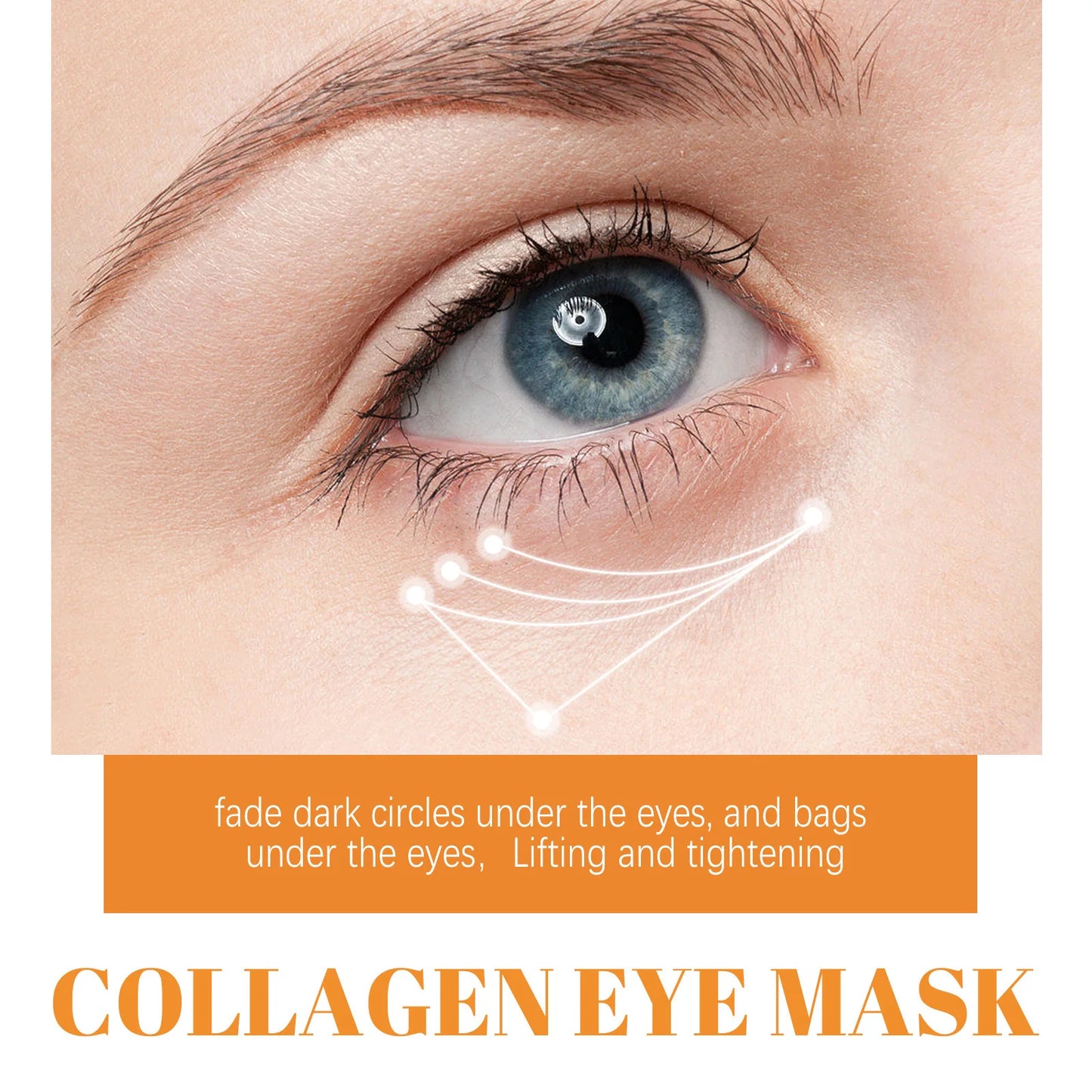 Collagen Film 10Pcs Korea Collagen Soluble Film Anti Aging Eye Mask Wrinkles Remover Moisturizing Face Lifting