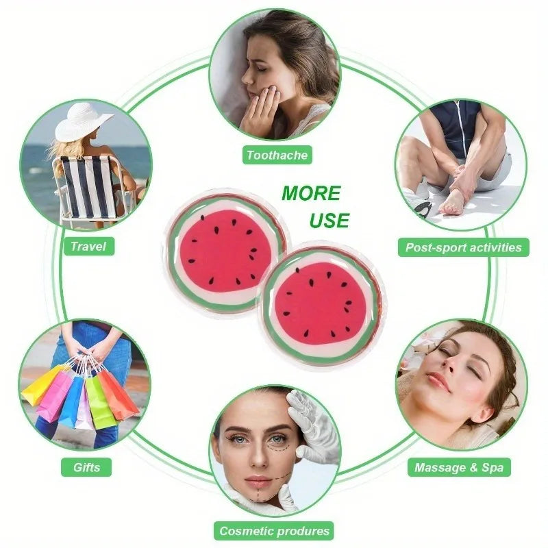 2 pieces/1 pair of reusable hot and cold gel eye masks, suitable for relieving red eyes, pain, and eye relaxation.