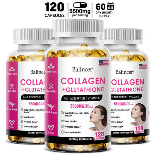 Collagen Vitamin Capsules for Hair, Skin and Nails, Premium Collagen Supplement