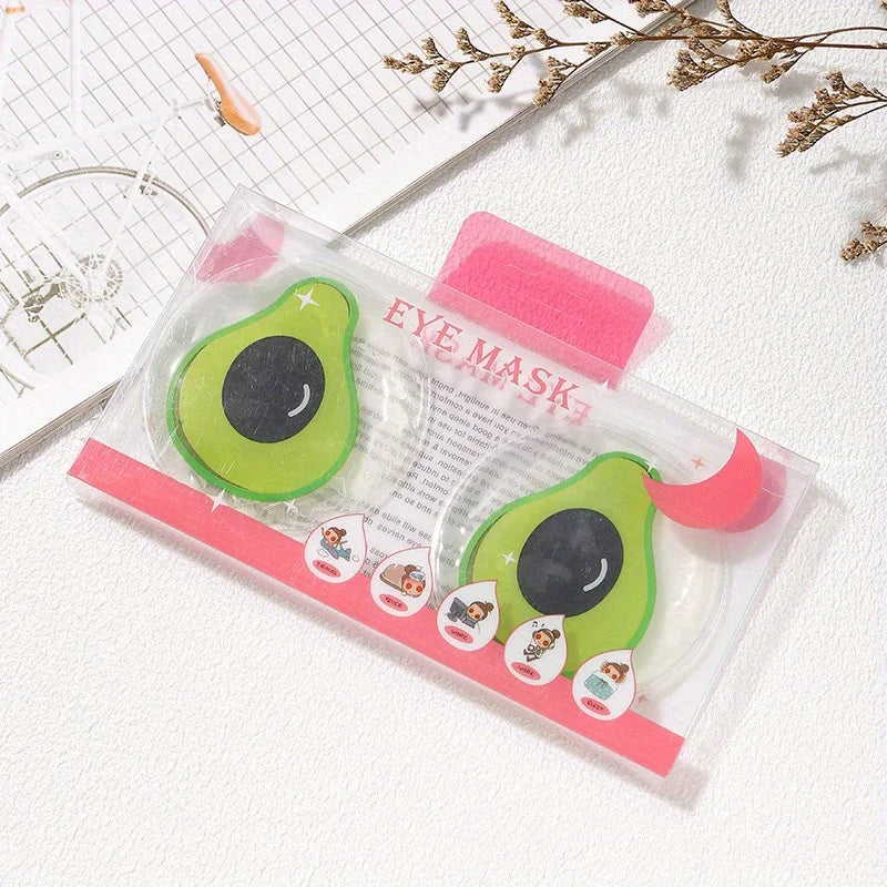 2 pieces/1 pair of reusable hot and cold gel eye masks, suitable for relieving red eyes, pain, and eye relaxation.