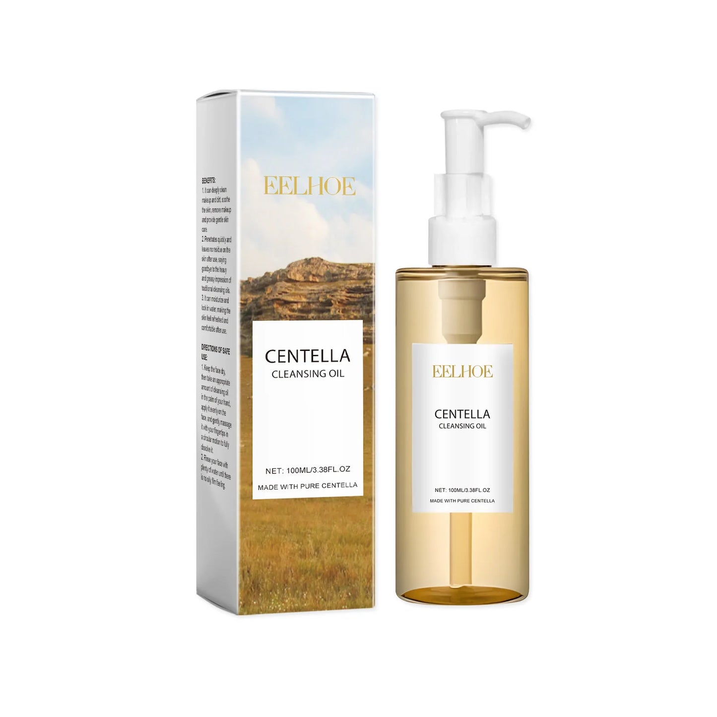 Centella asiatica cleansing oil is refreshing, non-greasy, moisturizing, nourishing, deep cleansing, gentle and non-irritating