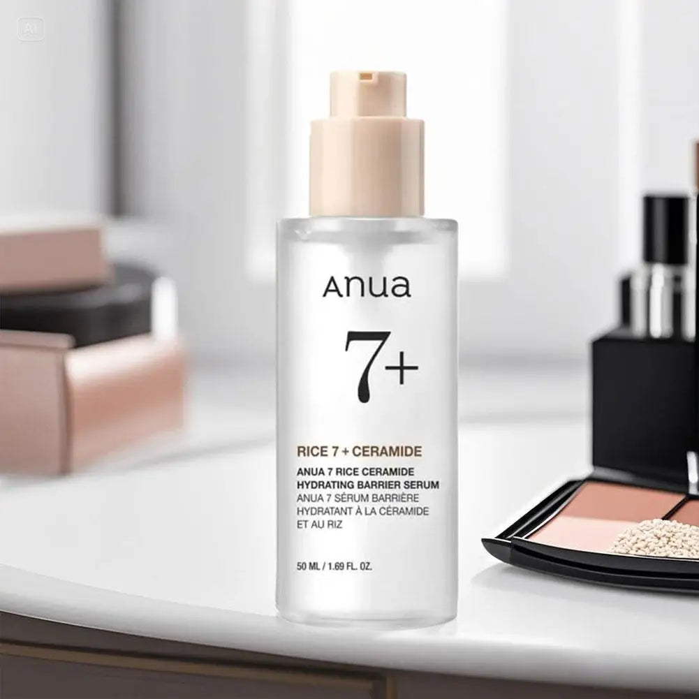 Anua Rice 7% Ceramide Serum Brightening Skin Soothing Repairing Skin Barrier Essence Deep Moisturizing Improving Skin Skincare