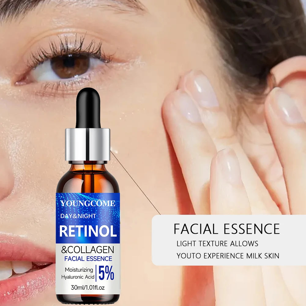 2pcs set Retinol Cream Serum Combo Set Locks In Moisture Repairs Skin Smoothes Wrinkles Increases Elasticity For Healthier Skin